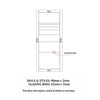 Amoo Solid Wood Internal Door Pair UK Made DD0112C Clear Glass - Stormy Grey Premium Primed - Urban Lite® Bespoke Sizes