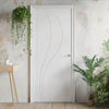 V-Line® Grooved Flush Door V025 - Premium Primed - Six Colour Options