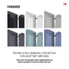 V-Line® Grooved Flush Door Pair V023 - Premium Primed - Six Colour Options