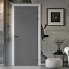 V-Line® Grooved Flush Door V001 - Premium Primed - Six Colour Options