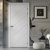 V-Line® Grooved Flush Door V001 - Premium Primed - Six Colour Options