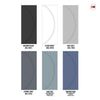 Three Sliding Maximal Wardrobe Doors & Frame Kit - V-Line® Grooved Flush Door V008/BL - Premium Primed - Six Colour Options