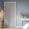 V-Line® Grooved Flush Door V019 - Premium Primed - Six Colour Options