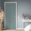 V-Line® Grooved Flush Door V019 - Premium Primed - Six Colour Options