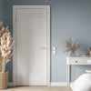 V-Line® Grooved Flush Door V019 - Premium Primed - Six Colour Options