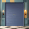 V-Line® Grooved Flush Door Pair V022 - Premium Primed - Six Colour Options