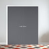 V-Line® Grooved Flush Door Pair V031 - Premium Primed - Six Colour Options