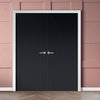 V-Line® Grooved Flush Door Pair V032 - Premium Primed - Six Colour Options