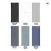 V-Line® Grooved Flush Door Pair V032 - Premium Primed - Six Colour Options