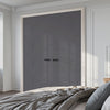 V-Line® Grooved Flush Door Pair V033 - Premium Primed - Six Colour Options