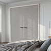 V-Line® Grooved Flush Door Pair V033 - Premium Primed - Six Colour Options