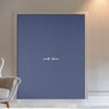 V-Line® Grooved Flush Door Pair V034 - Premium Primed - Six Colour Options