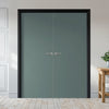 V-Line® Grooved Flush Door Pair V035 - Premium Primed - Six Colour Options