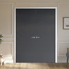 V-Line® Grooved Flush Door Pair V038 - Premium Primed - Six Colour Options