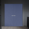 V-Line® Grooved Flush Door Pair V039 - Premium Primed - Six Colour Options