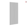 V-Line® Grooved Flush Door Pair V040 - Premium Primed - Six Colour Options