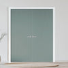 V-Line® Grooved Flush Door Pair V040 - Premium Primed - Six Colour Options