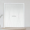 V-Line® Grooved Flush Door Pair V040 - Premium Primed - Six Colour Options