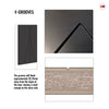 V-Line® Grooved Flush Door V040 - Premium Primed - Six Colour Options