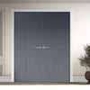 V-Line® Grooved Flush Door Pair V041 - Premium Primed - Six Colour Options