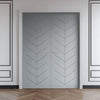 V-Line® Grooved Flush Door Pair V071 - Premium Primed - Six Colour Options