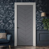 V-Line® Grooved Flush Door V071 - Premium Primed - Six Colour Options