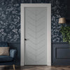 V-Line® Grooved Flush Door V071 - Premium Primed - Six Colour Options