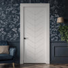 V-Line® Grooved Flush Door V071 - Premium Primed - Six Colour Options