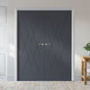 V-Line® Grooved Flush Door Pair V077 - Premium Primed - Six Colour Options