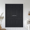 V-Line® Grooved Flush Door Pair V079 - Premium Primed - Six Colour Options