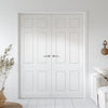 V-Line® Grooved Flush Door Pair V079 - Premium Primed - Six Colour Options