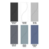 Four Sliding Minimal Wardrobe Doors & Frame Kit - V-Line® Grooved Flush Door V027 - Premium Primed - Six Colour Options