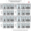 Exterior Victorian Ailsa 4L 2P Front Door with Two Sidelights & Transom - Customisable: Size, Colour, Glass and Sidelight Options