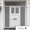 Exterior Victorian Arran 2L 3P Front Door with Two Sidelights & Transom - Customisable: Size, Colour, Glass and Sidelight Options