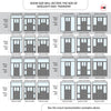 Exterior Victorian Ailsa 2L 4P Front Door with Two Sidelights & Transom - Customisable: Size, Colour, Glass and Sidelight Options