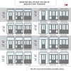 Exterior Colonial 2L 2P Front Door with Two Sidelights & Transom - Customisable: Size, Colour, Glass and Sidelight Options