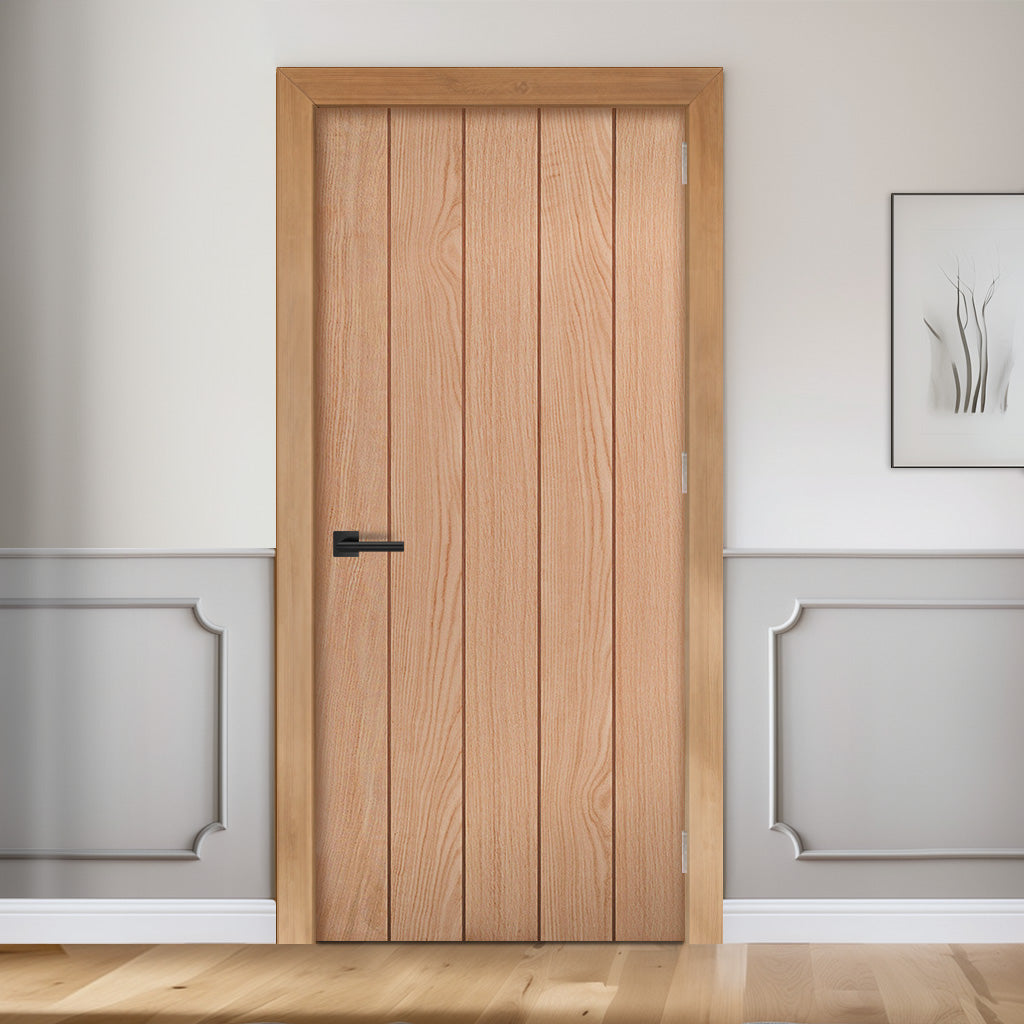 EasiKit Internal Door and Frame Kit - Wexford Oak Panel Internal Door