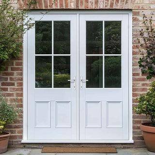 Image: Made to Measure External Muirfield Heritage French Doors - 57mm Thick, Six Colour Options - Double Glazing