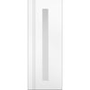 Sierra Blanco Internal Door Pair - Long Clear Glass - White Painted