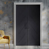 V-Line® Grooved Flush Door Pair V070 - Premium Primed - Six Colour Options