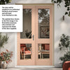 EXTERIOR Hemlock 2XGG Door Pair - Fit Your Own Glass