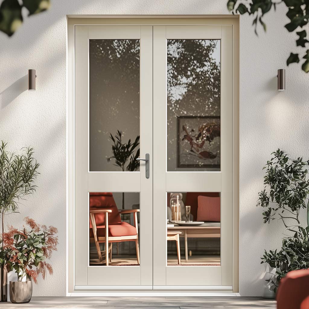 EXTERIOR Hemlock 2XGG Door Pair - Fit Your Own Glass