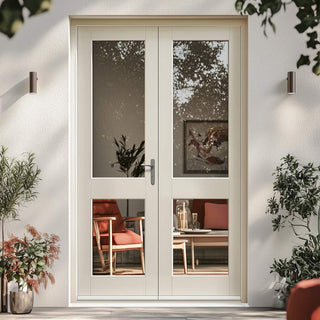 Image: EXTERIOR Hemlock 2XGG Door Pair - Fit Your Own Glass