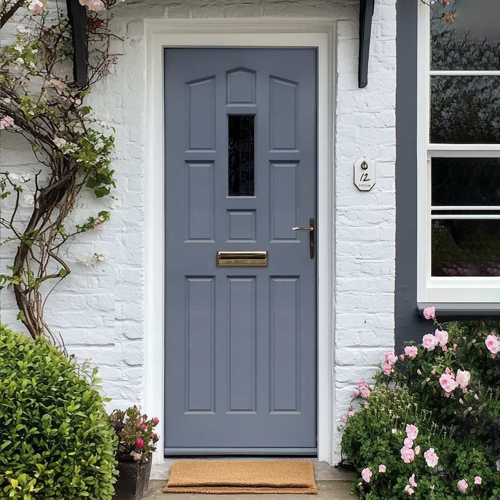 York Meranti Hardwood Wooden Front Door - Toughened Double Glazing