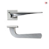 Zenith Door Lever Bathroom Handle Pack - 3 Square Hinges - Polished Chrome Finish