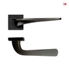 Zenith Door Lever Handle Pack - 4 Square Hinges - Matt Black