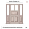 Exterior Victorian Arran 2L 3P Front Door with Two Sidelights - Customisable: Size, Colour, Glass and Sidelight Options