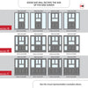 Exterior Victorian Arran 3L 2P Front Door with Two Sidelights - Customisable: Size, Colour, Glass and Sidelight Options