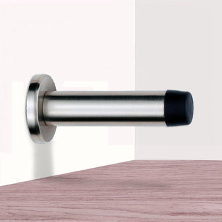 Image: Outlet - Wall Mounted Door Stop - Satin Nickel