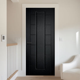 Image: Cairgorm Black Grained Internal PVC Door